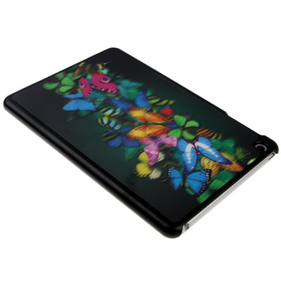 3D Style Colorful Butterfly Pattern Plastic Protect Case for iPad mini 1 / 2 / 3