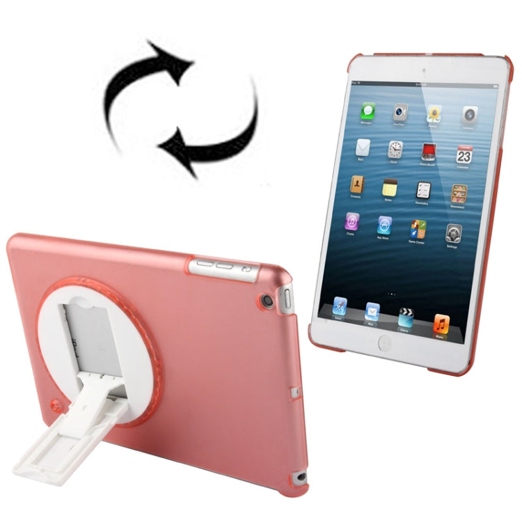 270 Degree Rotation Scrub Translucent Plastic Case with Adjustable Holder for iPad mini 1 / 2 / 3