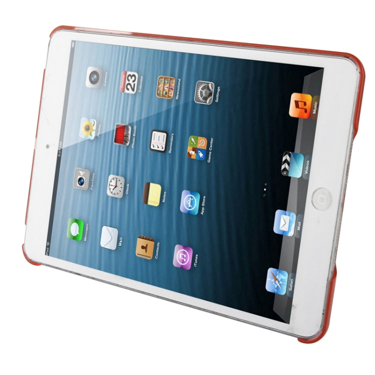 270 Degree Rotation Scrub Translucent Plastic Case with Adjustable Holder for iPad mini 1 / 2 / 3