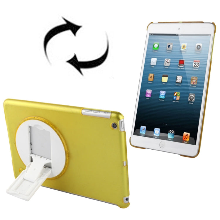 270 Degree Rotation Scrub Translucent Plastic Case with Adjustable Holder for iPad mini 1 / 2 / 3
