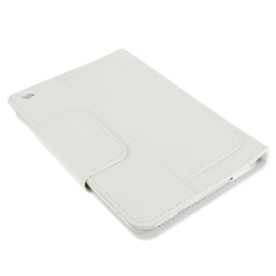Litchi Texture 2 in 1 Bluetooth 3.0 Keyboard + Leather Tablet Case with Holder for iPad mini 1 / 2 / 3 (White)