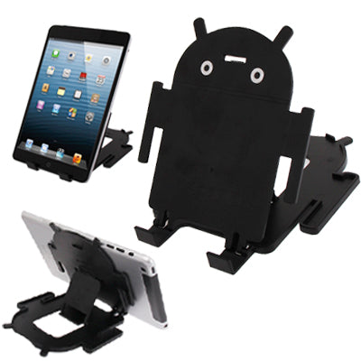 Android Style Multi-Angle Folding Stand for iPad mini / mini 2 Retina / New iPad (iPad 3) / iPad 2 / Galaxy Tab 2 (10.1) / P5100 / Galaxy Tab 2 (7.0) / P3100 / Galaxy Tab 7.0 Plus / P6200(Black)