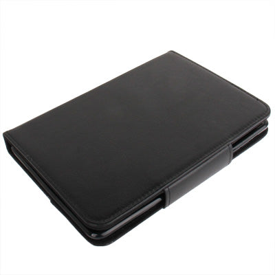 Bluetooth V3.0 Silicone Button Plastic Hard Keyboard + PU Leather Tablet Case with Holder for iPad mini 1 / 2 / 3