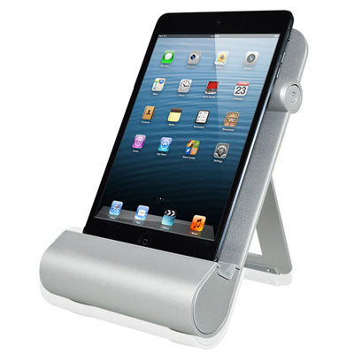 2 in 1 (5V 2A Foldable Alloy Holder + Charge Stand) for iPad 4 / iPad mini / mini 2 Retina(Silver)