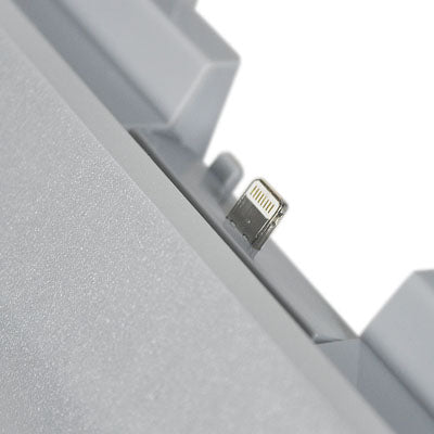 2 in 1 (5V 2A Foldable Alloy Holder + Charge Stand) for iPad 4 / iPad mini / mini 2 Retina(Silver)