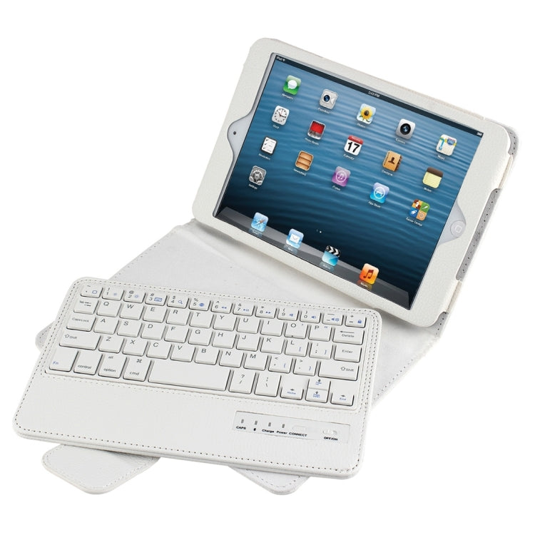 For iPad mini 4 / mini 3 / mini 2 / mini Detachable Bluetooth Keyboard and Leather Tablet Case with Holder