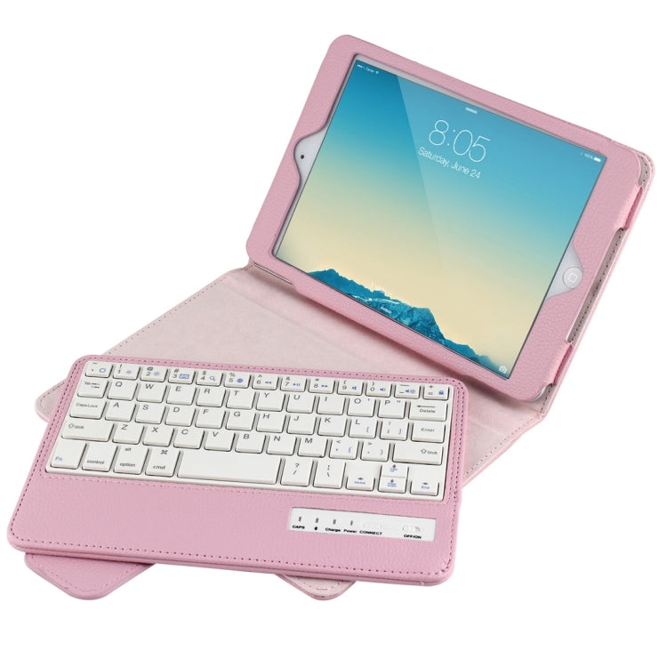 For iPad mini 4 / mini 3 / mini 2 / mini Detachable Bluetooth Keyboard and Leather Tablet Case with Holder