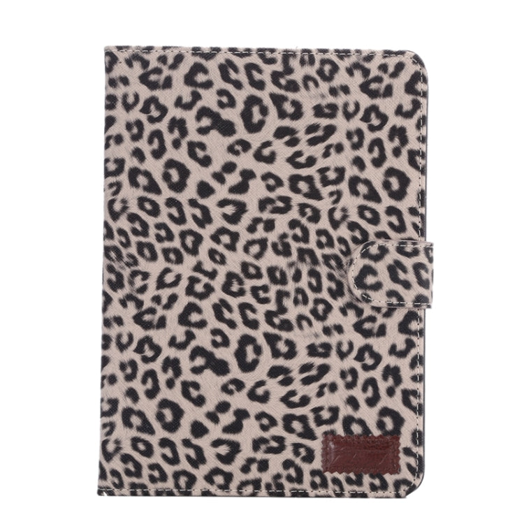 Leopard Texture Leather Case with Card Slots & Holder & Wallet & Sleep Function for iPad mini 3 / mini 2 Retina(Brown)