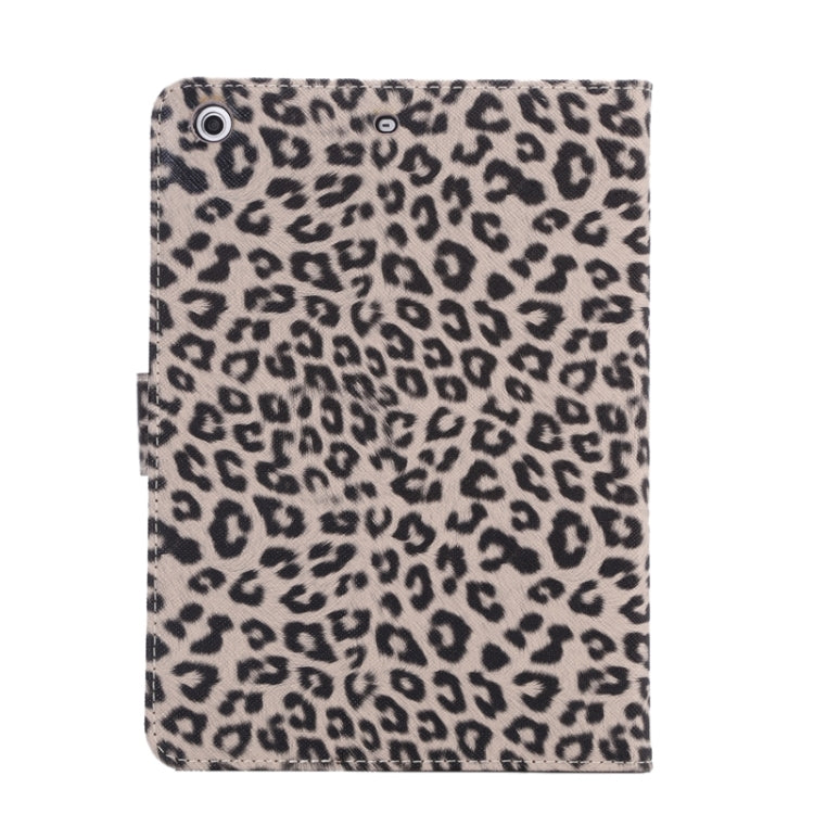Leopard Texture Leather Case with Card Slots & Holder & Wallet & Sleep Function for iPad mini 3 / mini 2 Retina(Brown)