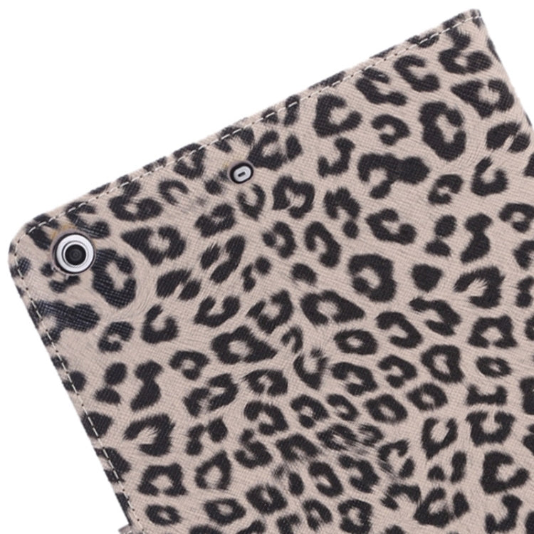 Leopard Texture Leather Case with Card Slots & Holder & Wallet & Sleep Function for iPad mini 3 / mini 2 Retina(Brown)