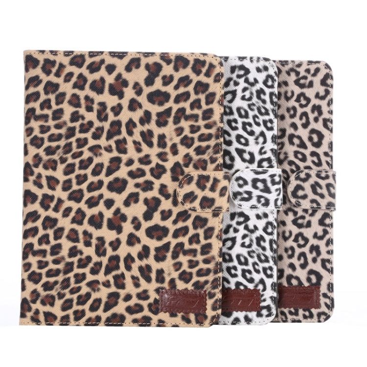 Leopard Texture Leather Case with Card Slots & Holder & Wallet & Sleep Function for iPad mini 3 / mini 2 Retina(Brown)
