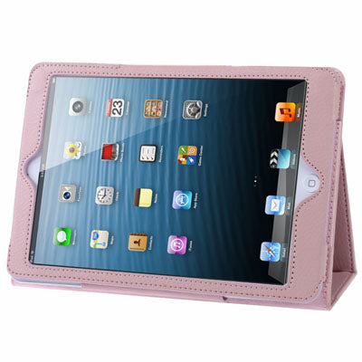 Litchi Texture Leather Case with Sleep / Wake-up & Holder for iPad mini 1 / 2 / 3