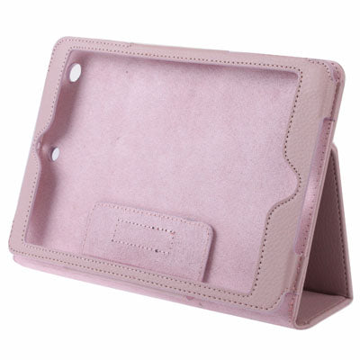 Litchi Texture Leather Case with Sleep / Wake-up & Holder for iPad mini 1 / 2 / 3