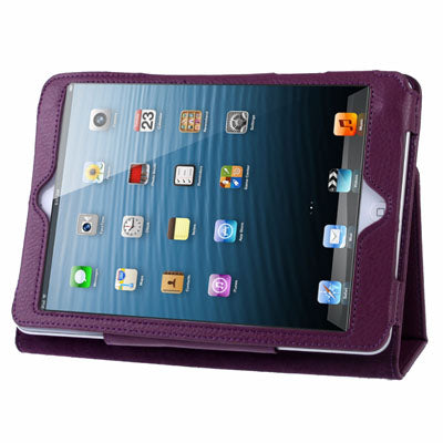 Litchi Texture Leather Case with Sleep / Wake-up & Holder for iPad mini 1 / 2 / 3