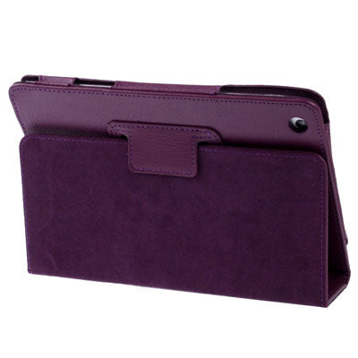 Litchi Texture Leather Case with Sleep / Wake-up & Holder for iPad mini 1 / 2 / 3