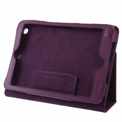 Litchi Texture Leather Case with Sleep / Wake-up & Holder for iPad mini 1 / 2 / 3