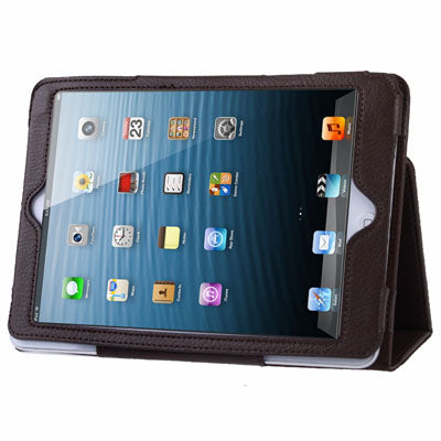 Litchi Texture Leather Case with Sleep / Wake-up & Holder for iPad mini 1 / 2 / 3