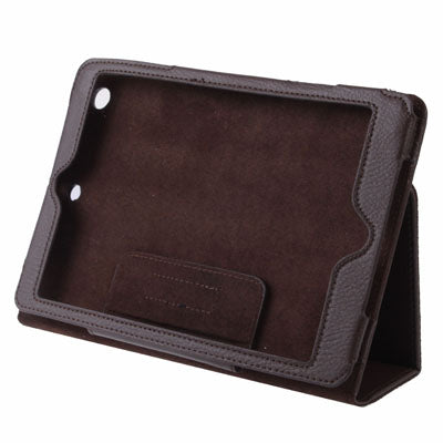 Litchi Texture Leather Case with Sleep / Wake-up & Holder for iPad mini 1 / 2 / 3