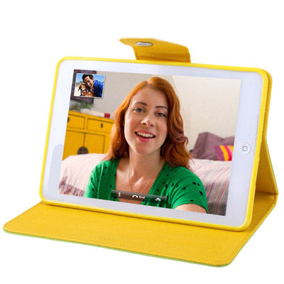 Candy Color Flip Leather Case with Holder for iPad mini 1 / 2 / 3