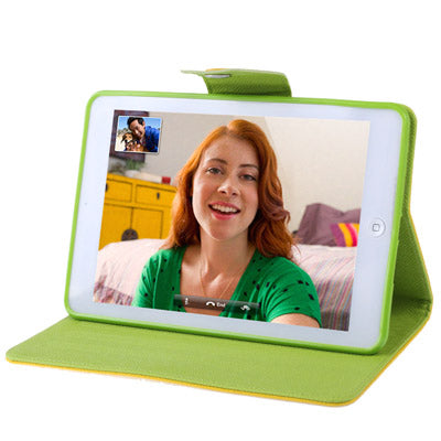 Candy Color Flip Leather Case with Holder for iPad mini 1 / 2 / 3