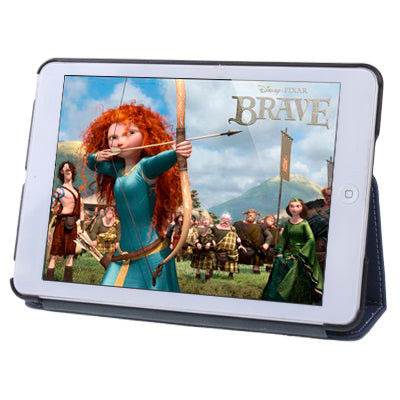 Two-color Canvas Style Leather Case with Holder for iPad mini 1 / 2 / 3