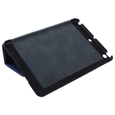 Two-color Canvas Style Leather Case with Holder for iPad mini 1 / 2 / 3