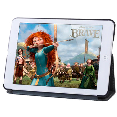 Two-color Canvas Style Leather Case with Holder for iPad mini 1 / 2 / 3