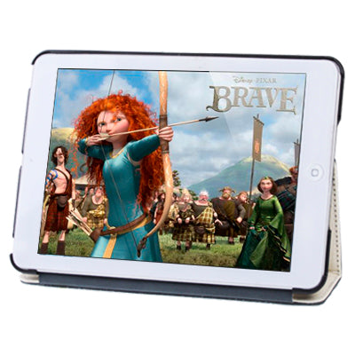 Two-color Canvas Style Leather Case with Holder for iPad mini 1 / 2 / 3