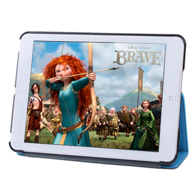 Two-color Canvas Style Leather Case with Holder for iPad mini 1 / 2 / 3