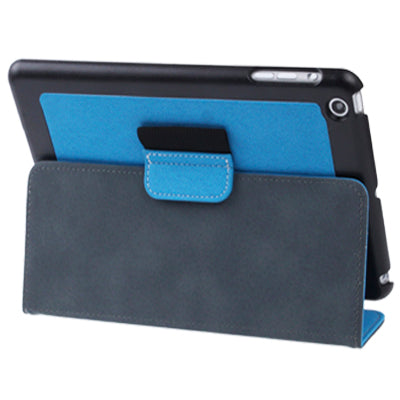 Two-color Canvas Style Leather Case with Holder for iPad mini 1 / 2 / 3