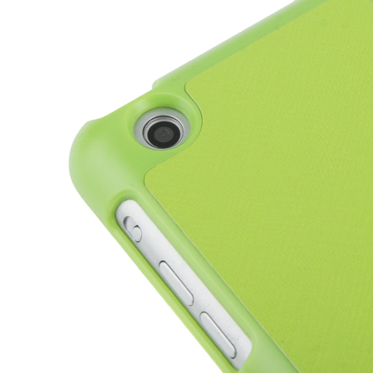 3-folding Cross Texture Leather Case with Holder & Sleep / Wake-up Function for iPad mini 1 / 2 / 3