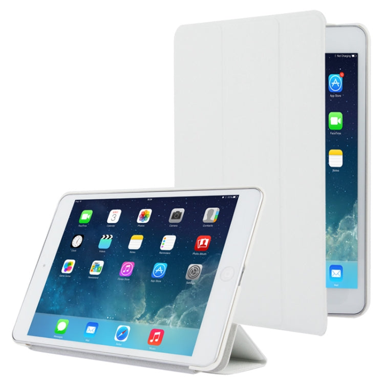 3-folding Cross Texture Leather Case with Holder & Sleep / Wake-up Function for iPad mini 1 / 2 / 3
