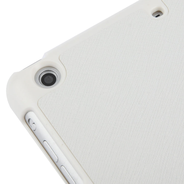 3-folding Cross Texture Leather Case with Holder & Sleep / Wake-up Function for iPad mini 1 / 2 / 3