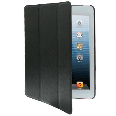 3-folding Ultrathin Leather Case with Sleep / Wake-up & Holder Function for iPad mini 1 / 2 / 3 (Black)