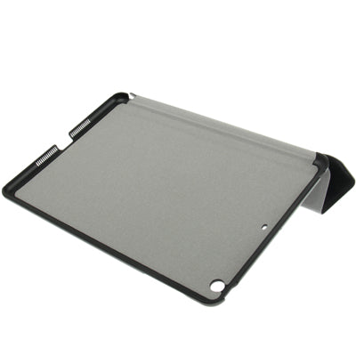 3-folding Ultrathin Leather Case with Sleep / Wake-up & Holder Function for iPad mini 1 / 2 / 3 (Black)