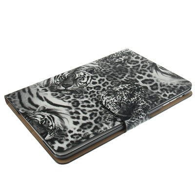 Leopard Texture Leather Case with Credit Card Slots & Holder for iPad mini 1 / 2 / 3