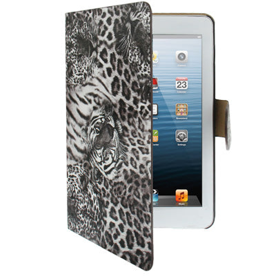 Leopard Texture Leather Case with Credit Card Slots & Holder for iPad mini 1 / 2 / 3