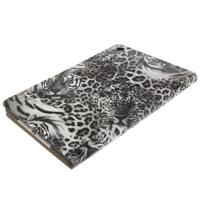 Leopard Texture Leather Case with Credit Card Slots & Holder for iPad mini 1 / 2 / 3