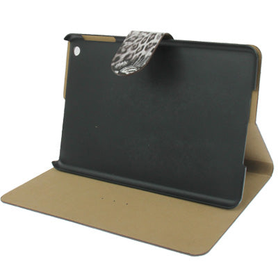 Leopard Texture Leather Case with Credit Card Slots & Holder for iPad mini 1 / 2 / 3