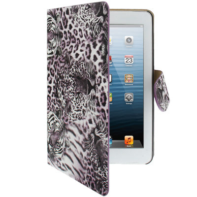 Leopard Texture Leather Case with Credit Card Slots & Holder for iPad mini 1 / 2 / 3
