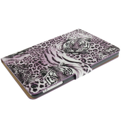 Leopard Texture Leather Case with Credit Card Slots & Holder for iPad mini 1 / 2 / 3