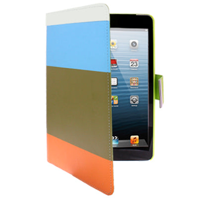 Rainbow Style Litchi Texture Leather Case with Sleep / Wake-up &  Holder & Credit Card Slot for iPad mini 1 / 2 / 3