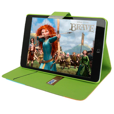 Rainbow Style Litchi Texture Leather Case with Sleep / Wake-up &  Holder & Credit Card Slot for iPad mini 1 / 2 / 3