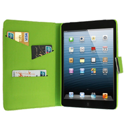 Rainbow Style Litchi Texture Leather Case with Sleep / Wake-up &  Holder & Credit Card Slot for iPad mini 1 / 2 / 3