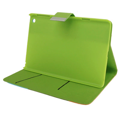 Rainbow Style Litchi Texture Leather Case with Sleep / Wake-up &  Holder & Credit Card Slot for iPad mini 1 / 2 / 3