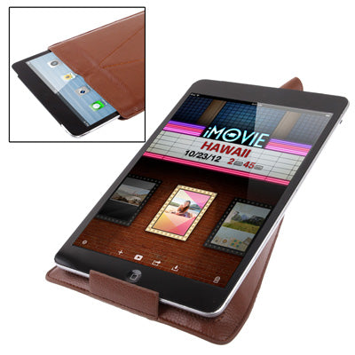 Litchi Texture Multi-angle Viewing Leather Pouch with Holder Function for iPad mini 1 / 2 / 3