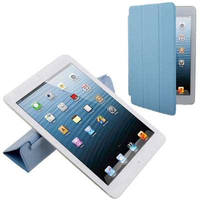 3-folding Single-sided Smart Cover with Holder for iPad mini 1 / 2 / 3