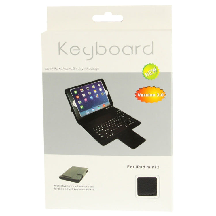 2 in 1 Bluetooth 3.0 Keyboard + Leather Tablet Case with Holder for iPad mini 1 / 2 / 3