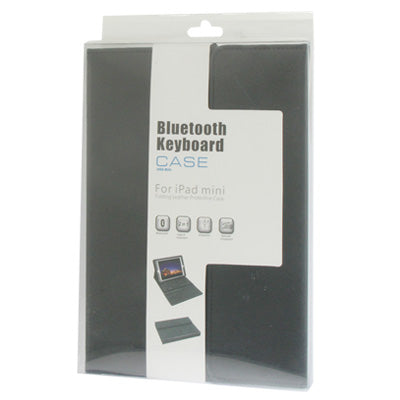 2 in 1 Bluetooth 3.0 Keyboard + Leather Tablet Case with Holder for iPad mini 1 / 2 / 3 (Black)