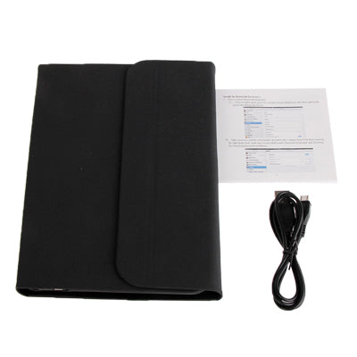 3-fold Cloth Texture Leather Keyboard with Holder for iPad mini 1 / 2 / 3